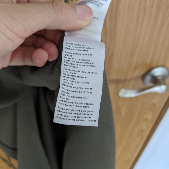 Topshop Olive midi dress w/ front slit US SZ 0/2 - Picture 5 of 5